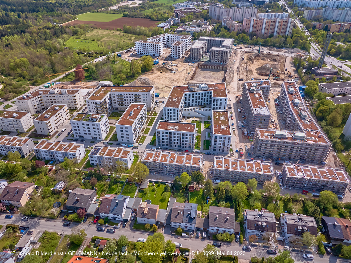 04.05.2023 - Luftbilder vom Alexisqaurtier und Pandion Verde in Neuperlach 04.05.2023 - Luftbilder vom Alexisqaurtier und Pandion Verde in Neuperlach